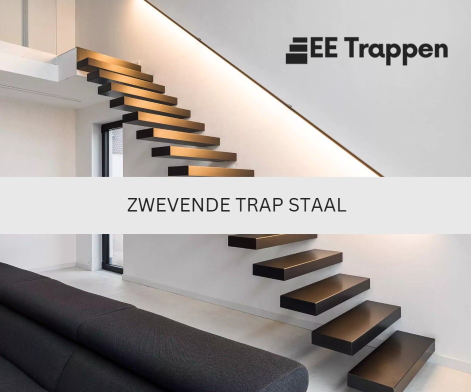 Zwevende trap staal