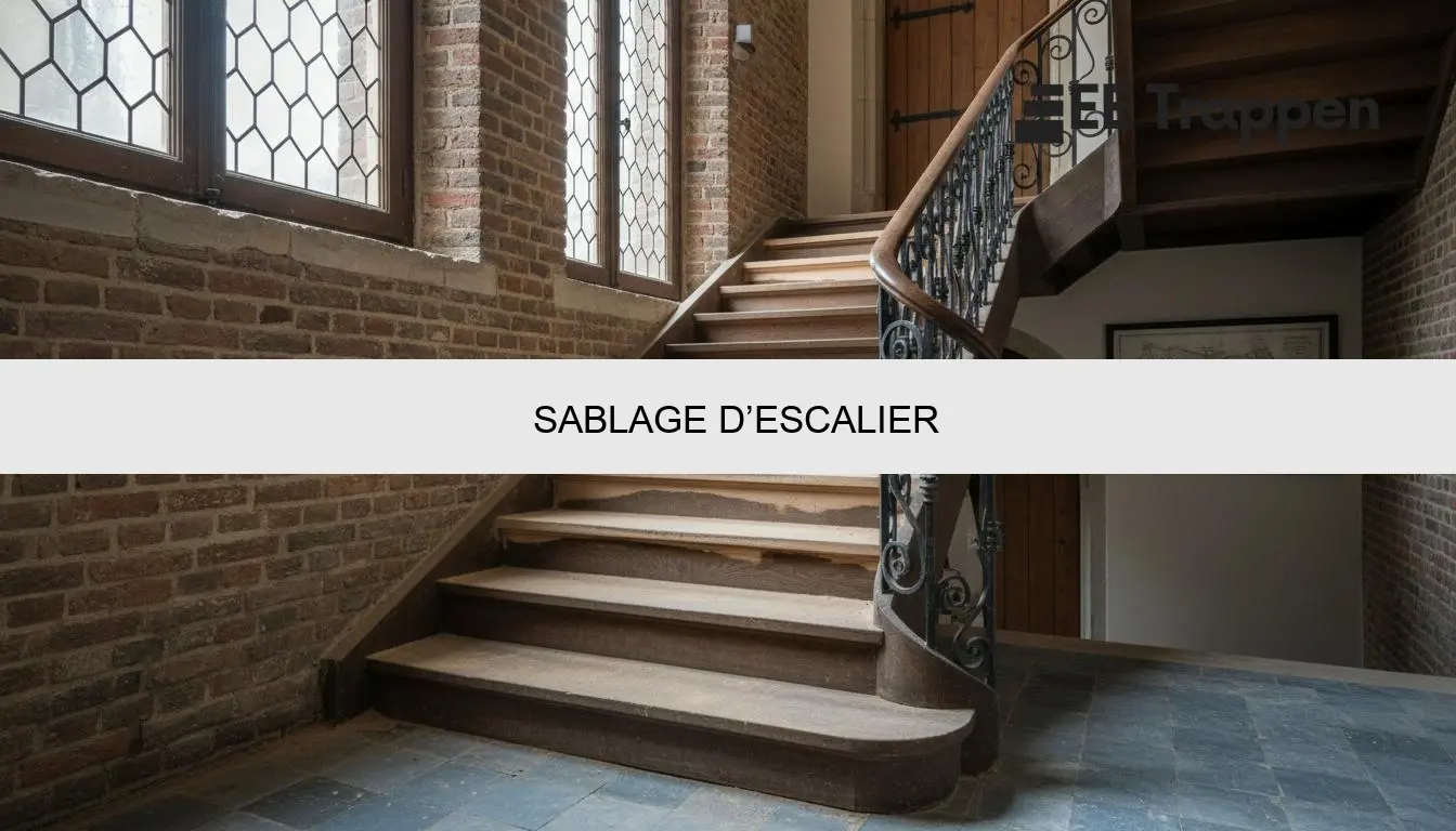 Sablage d’escalier - Prix et conseils experts